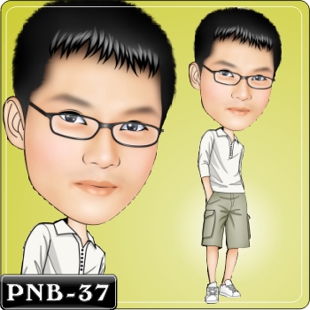 男生人像Q版漫畫PNB-37